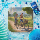 Bicycle Birthday Pappteller (Party)