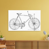 Bicycle Blueprint Leinwanddruck (Insitu (Wohnzimmer))