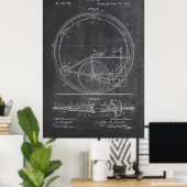 Bicycle Blueprint Poster (Heimbüro)