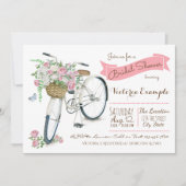 Bicycle Bridal Dusche Einladung (Vorderseite)
