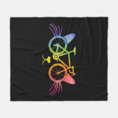 Bicycle Cat Lgbt Fleecedecke (Vorderseite (Horizontal))