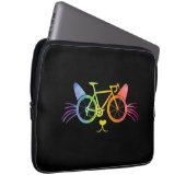 Bicycle Cat Lgbt Laptopschutzhülle (Vorne Rechts)