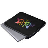 Bicycle Cat Lgbt Laptopschutzhülle (Vorne Knopf)