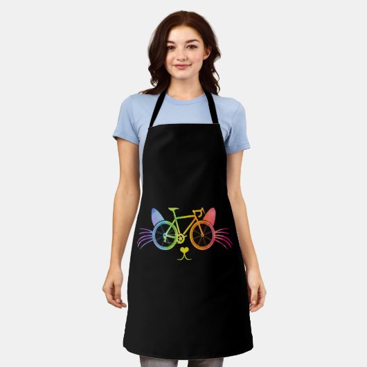 Bicycle Cat Lgbt Schürze (Getragen)