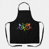 Bicycle Cat Lgbt Schürze (Vorderseite)