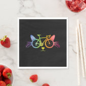 Bicycle Cat Lgbt Serviette (Beispiel)