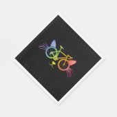 Bicycle Cat Lgbt Serviette (Ecke)