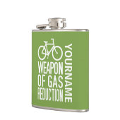 Bicycle Custom Color & Monogram Flask Flachmann (Links)