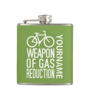 Bicycle Custom Color & Monogram Flask Flachmann