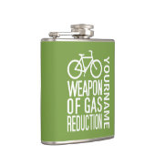 Bicycle Custom Color & Monogram Flask Flachmann (Rechts)