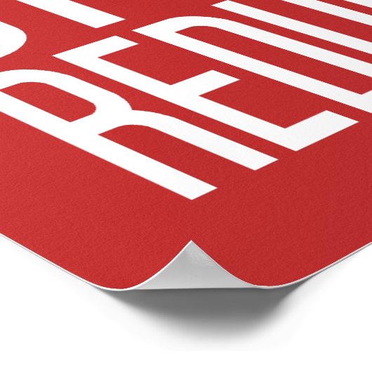 Bicycle Custom Color Poster (Ecke)