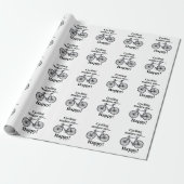 Bicycle Cycling Bicycling Cyclist Birthday Geschenkpapier (Ungerollt)