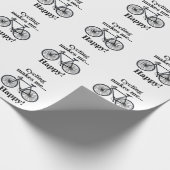 Bicycle Cycling Bicycling Cyclist Birthday Geschenkpapier (Ecke)
