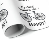 Bicycle Cycling Bicycling Cyclist Birthday Geschenkpapier (Rolleneckpunkt)