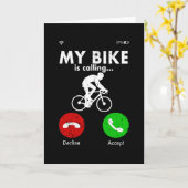 Bicycle Cyclist Funny Gift Geschenk Idee Karte (Gelbe Blume)