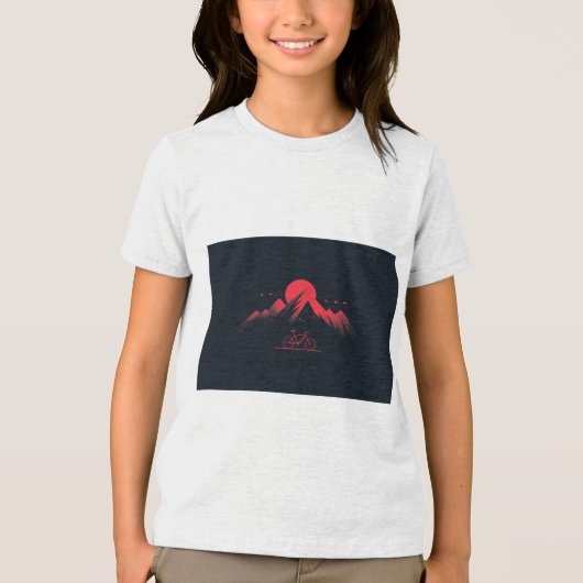 Bicycle Design Tri-Blend Shirt (Vorderseite)