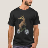 Bicycle Elk Deer Forest Nature Elk T-Shirt (Vorderseite)