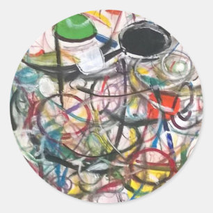 Bicycle Film Klasse Abstract Hankamer Artjunkhaus Runder Aufkleber