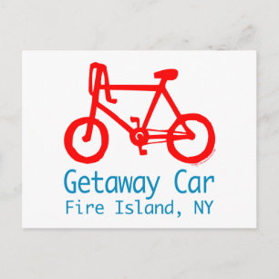 Bicycle Fire Island Postkarte