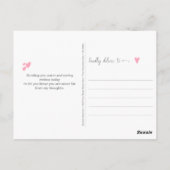 Bicycle Floral Bouquet Script Font Thinking of You Postkarte (Rückseite)