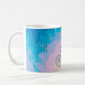 Bicycle Girl Triple Monogram Kaffeetasse (Links)