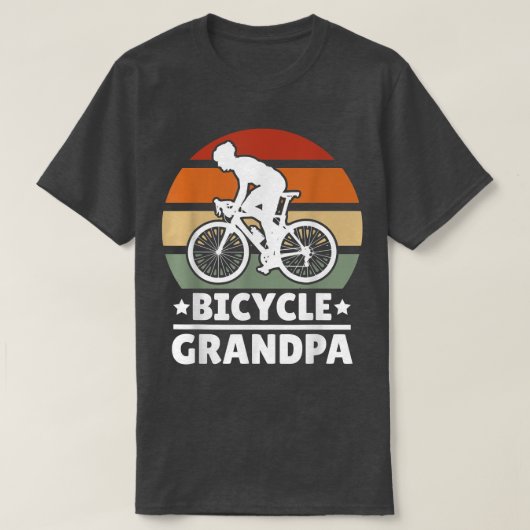 Bicycle Grandpa with a Bike  T-Shirt (Design vorne)