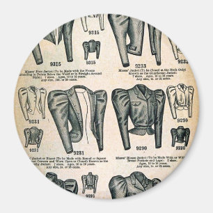 Bicycle Jakcets - Vintage Fräulein Anzeige 1897 Magnet