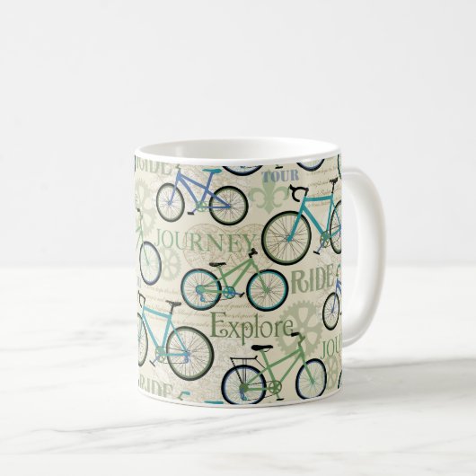Bicycle Journey Blue Kaffeetasse (VorderseiteRechts)