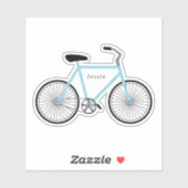 Bicycle Light Blue Aufkleber (Blatt)