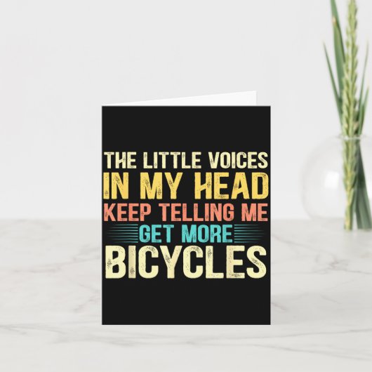 Bicycle Lover Funny Quote Cycling Humor Karte (Vorderseite)