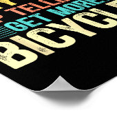 Bicycle Lover Funny Quote Cycling Humor  Poster (Ecke)