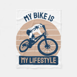 Bicycle Lover - My Bike Is My Lifestyle Fleecedecke