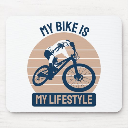 Bicycle Lover - My Bike Is My Lifestyle Mousepad (Vorne)