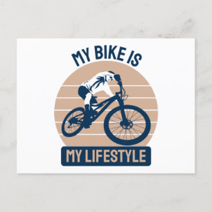 Bicycle Lover - My Bike Is My Lifestyle Postkarte