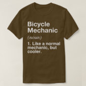 Bicycle Mechanic Defined Funny Definition T-Shirt (Design vorne)