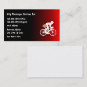 Bicycle Messenger Service Moderne Visitenkarten Visitenkarte (Vorne/Hinten)