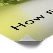 Bicycle Mini Camper Mark II Design UFO Promo 2 Poster (Ecke)