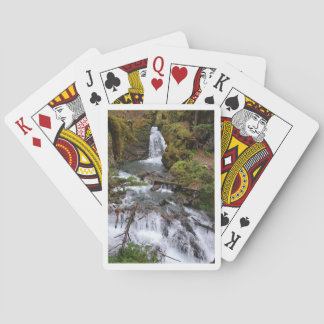 Bicycle playing cards with an Alaskan waterfall Spielkarten
