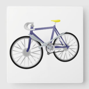 Bicycle Quadratische Wanduhr