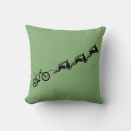 Bicycle Rentier Funny Weihnachten Kissen