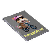 Bicycle Rider Hampster Book Notizblock (Rechte Seite)