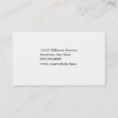 Bicycle Rider Logo Visitenkarte (Rückseite)