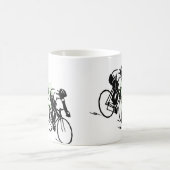 Bicycle Riding Race Art Kaffeetasse (Mittel)