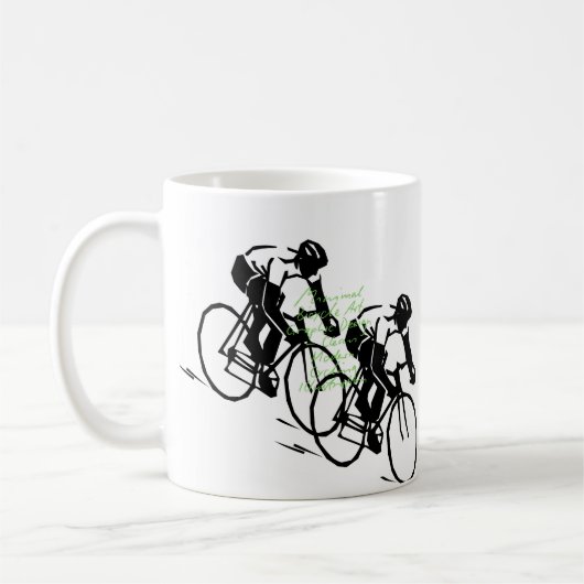 Bicycle Riding Race Art Kaffeetasse (Links)