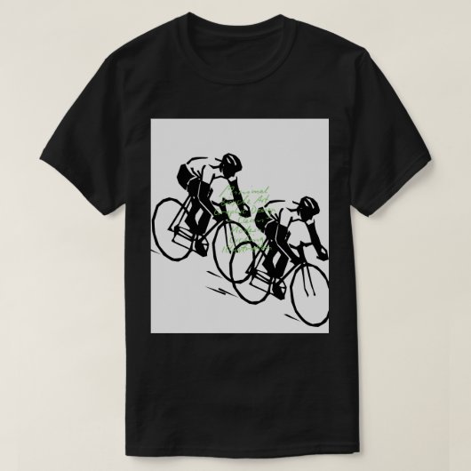 Bicycle Riding Race Art T-Shirt (Design vorne)