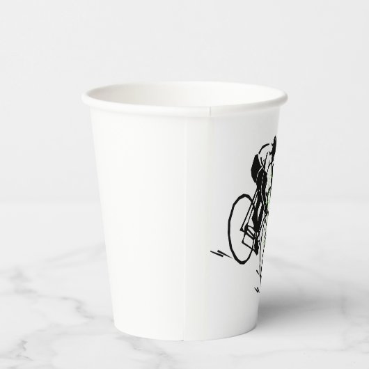 Bicycle Riding Race  Pappbecher (Rechts)