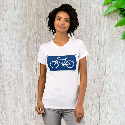 Bicycle Sign Womens T - Shirt