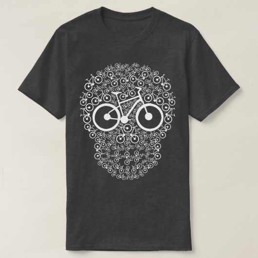 Bicycle Skull-Geschenk T-Shirt (Design vorne)