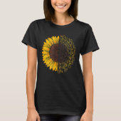 Bicycle Sunflower Tee Shirt Fahrrad Lover Geschenk (Vorderseite)