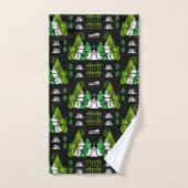 Bicycle Themed Print Badhandtuch Set (Handtuch)